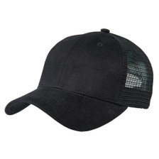 black premium plain trucker hats online