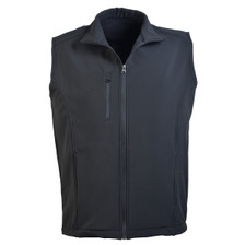 plain black soft shell vest | wholesale