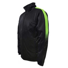 Bulk Buy Sports Track Jacket | Black+Lime