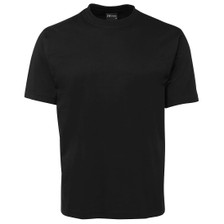 Plain Plus Size Jersey Cotton Crew Neck Tshirt | Black in 8/9XL |10/11XL