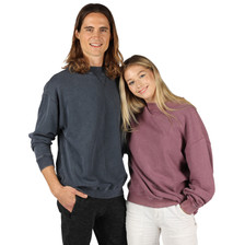 Shop Wholesale Unisex Plain Stone Washed Sweaters Online