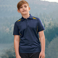 Kids Sustainable Poly/Cotton Contrast Polo
