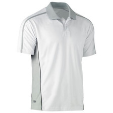 Bisley | Painter's Contrast Cool Mesh Polo Shirt in White