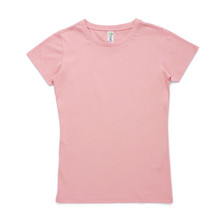 Shop Plain Ladies Soft Cotton Tshirts - Dusty Pink