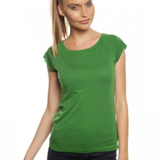 ZHU | womens bamboo raglan tshirt | leaf green