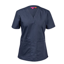 BONES | ladies scrubs top | navy
