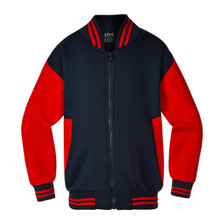 Adult Varsity Baseball College Jacket | Navy/ Red