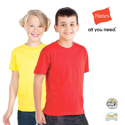 Customise Hanes Dallas Kids T Shirt